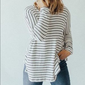 Original White and Black Stripe Evelyn